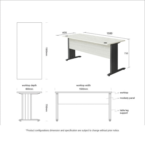 DCOA Rectangular Writing Table (Pre Order)