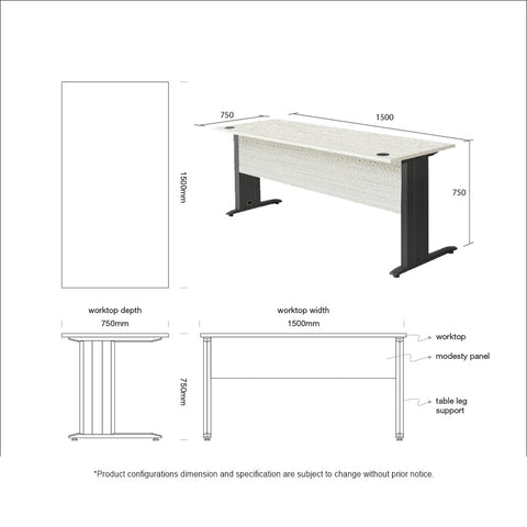 DCOA Rectangular Writing Table (Pre Order)