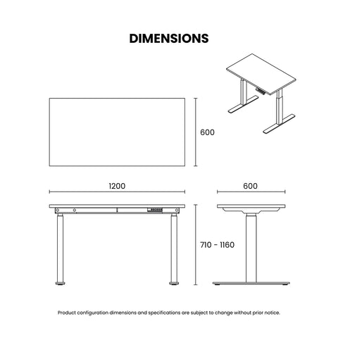 Sit-Stand Height Adjustable Desk