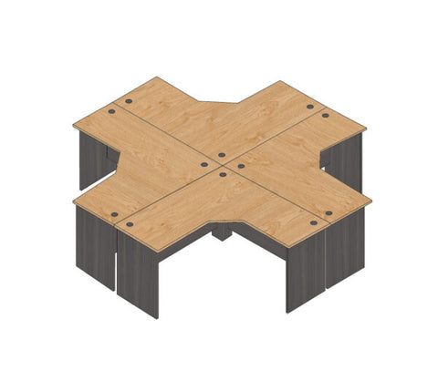 MP L-Shape Compact Table