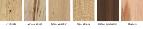 Disclaimer of  Natural Wood Veneer Products