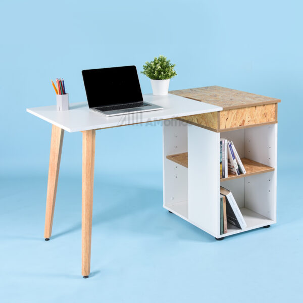 Afeel Desk c/w Open Shelf Cabinet